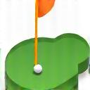 Icona campo da golf verde